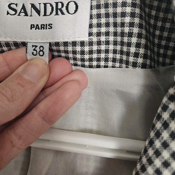 Sandro Paris Checkered Blazer - Picture 2 of 4
